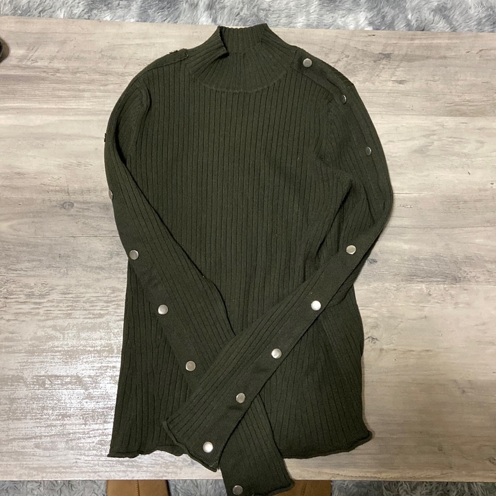 Zara green knit sweater
